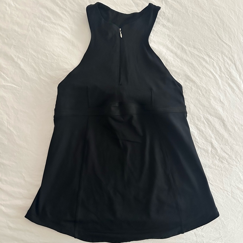 Lululemon Black Sleeveless Cycling Jersey Top